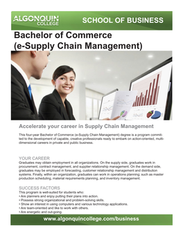 Bachelor of Commerce (E-Supply Chain Management)