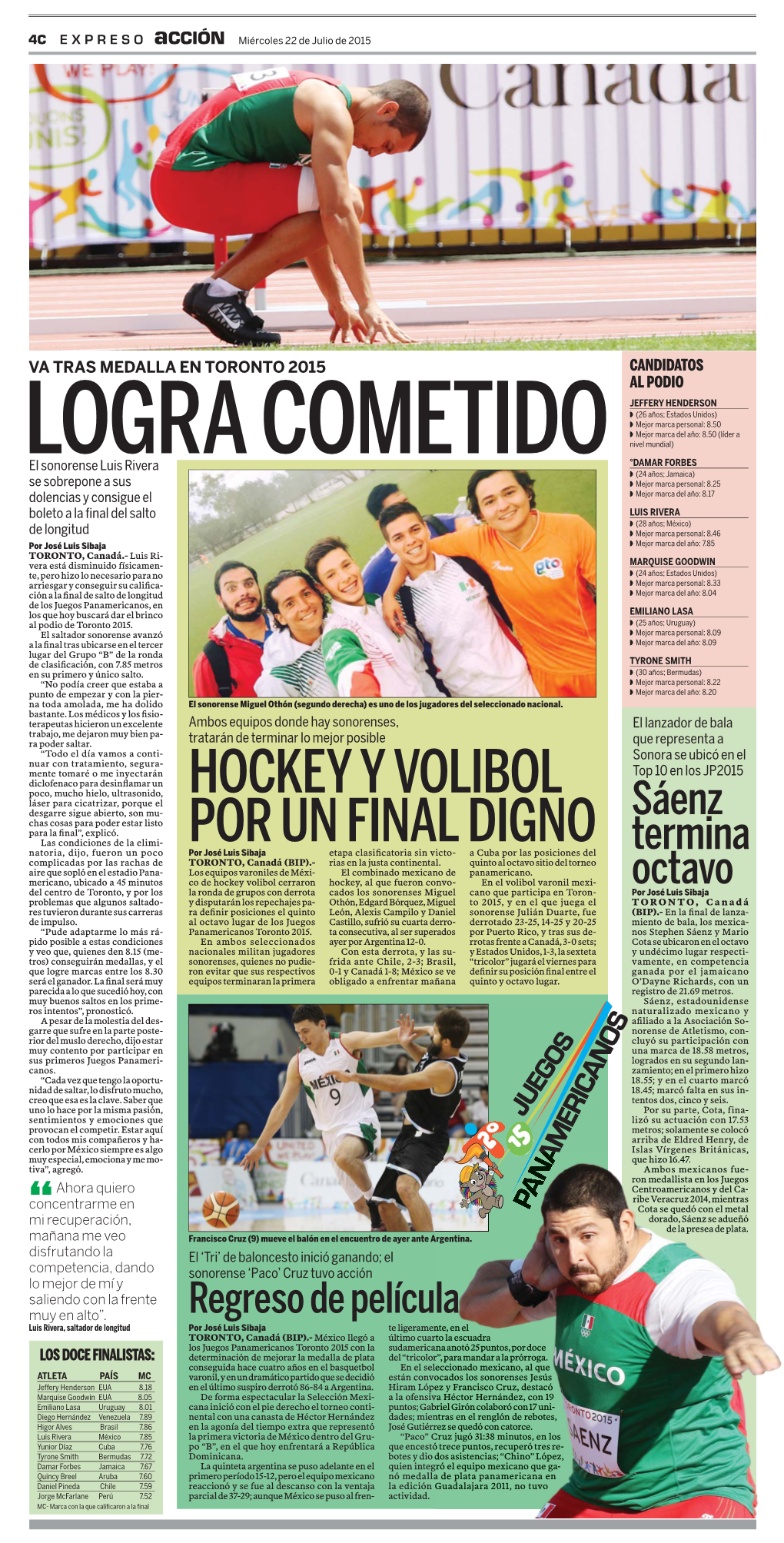 Hockey Y Volibol Por Un Final Digno