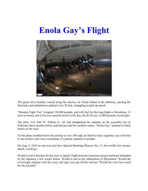 WWII Enola Gay's Flight