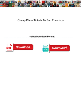Cheap Plane Tickets to San Francisco