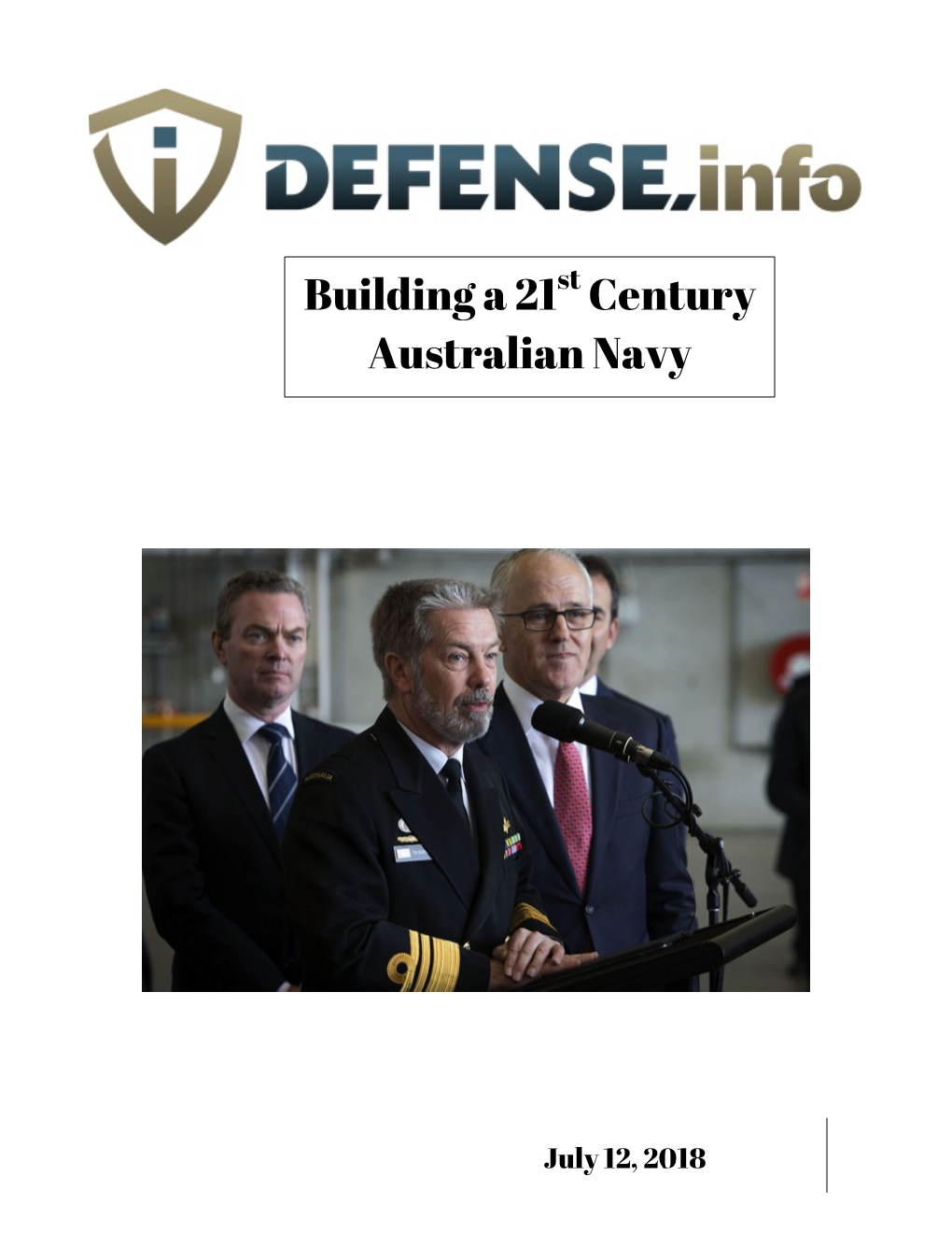 Building a 21St Century Australian Navy