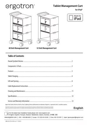 Tablet Management Cart for Ipad®