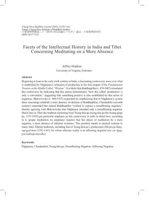 Facets of the Intellectual History in India and Tibet of Meditating on A