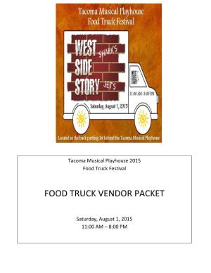 Food Truck Vendor Packet