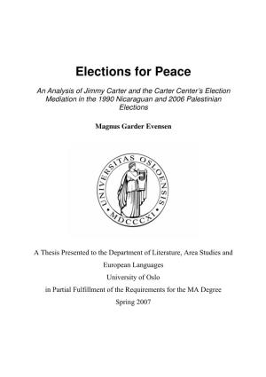 Elections for Peace