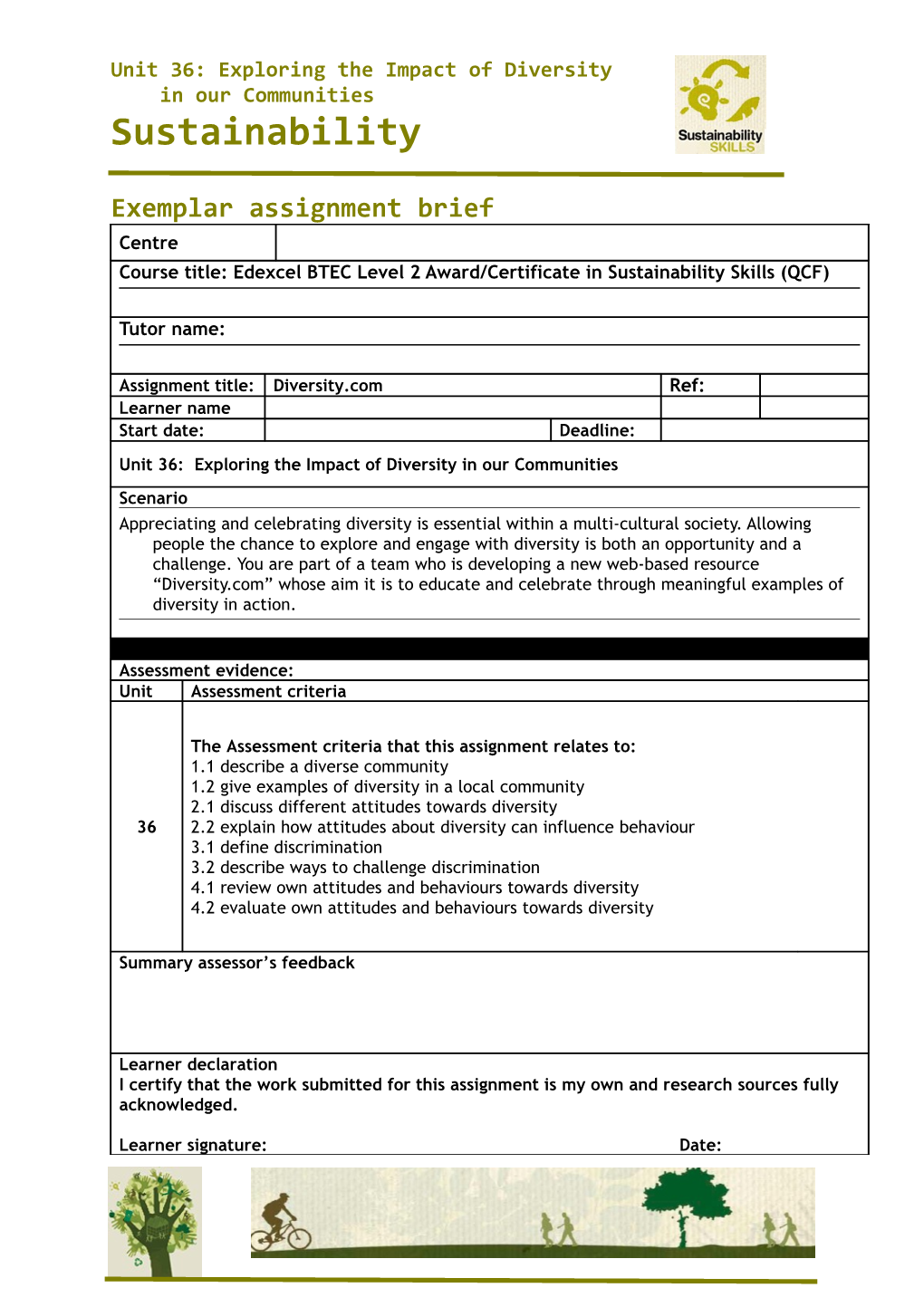 Exemplar Assignment Brief s1