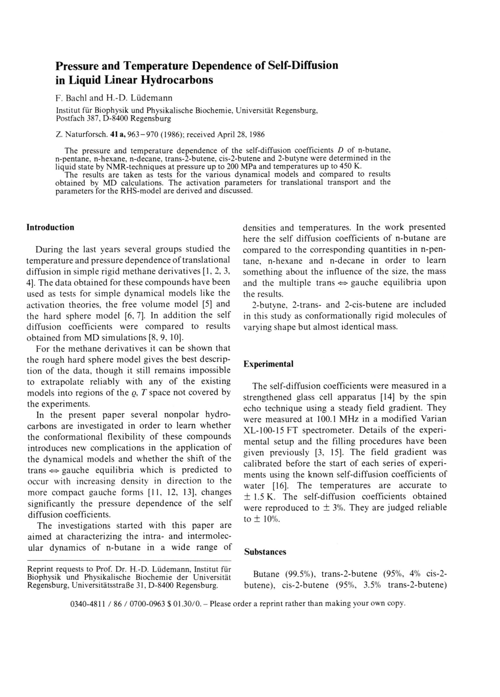 Pressure and Temperature Dependence of Self-Diffusion in Liquid Linear Hydrocarbons