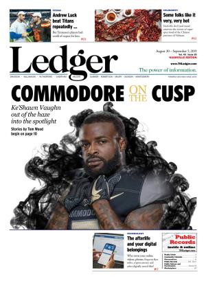 THE CUSP Ke’Shawn Vaughn out of the Haze Into the Spotlight Stories by Tom Wood Begin on Page 10
