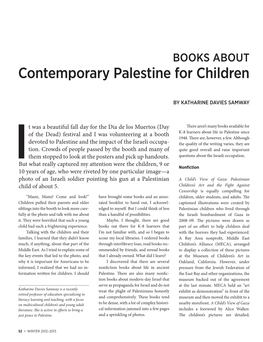 Contemporary Palestine for Children