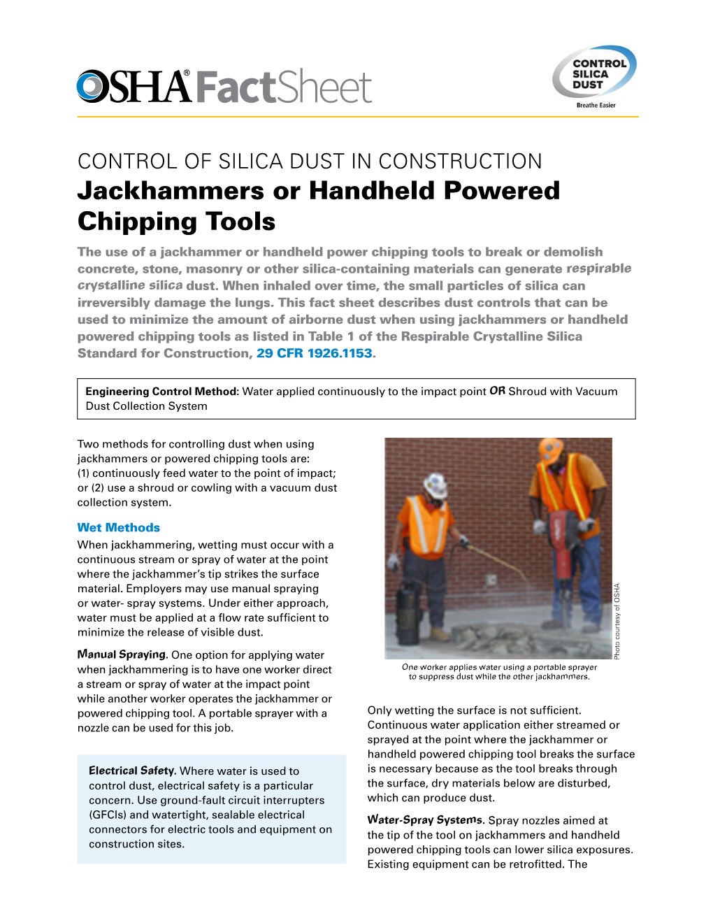 Jackhammers Or Handheld Powered Chipping Tools