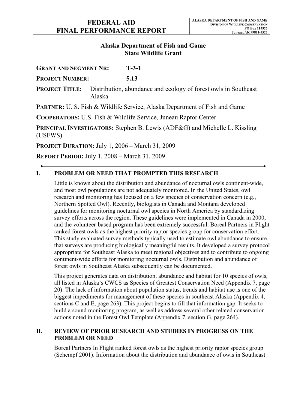 Mar 2009 Federal Aid Financial Report