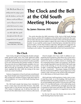 The Clock and the Bell at the Old South Meeting House