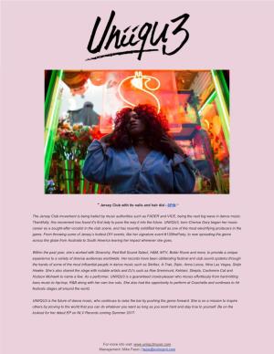 The Jersey Club Movement Is Being Hailed by Music Authorities Such As FADER and VICE, Being the Next Big Wave in Dance Music