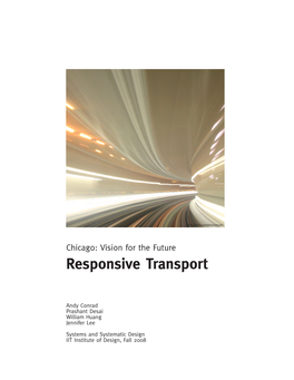 Chicago Vision of the Future: 3 Responsive Transport Report View File