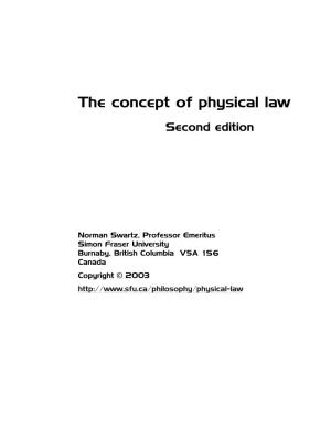 The Concept of Physical Law