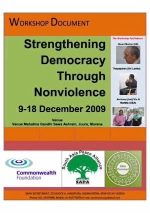 Strengthening Democracy Through Nonviolence