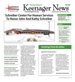 Schreiber Center for Human Services to Honor John and Kathy Schreiber