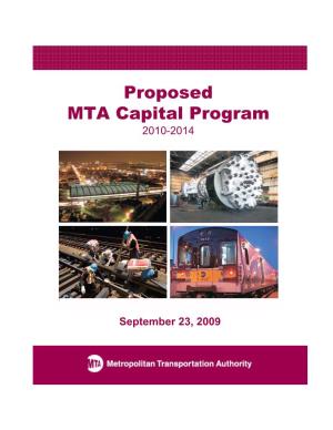 Proposed MTA Capital Program 2010-2014
