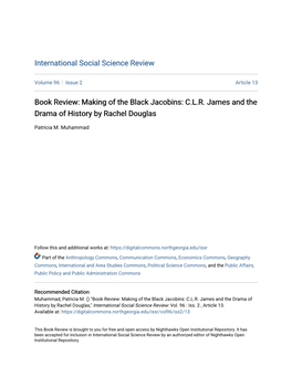 Book Review: Making of the Black Jacobins: C.L.R. James and the Drama of History by Rachel Douglas