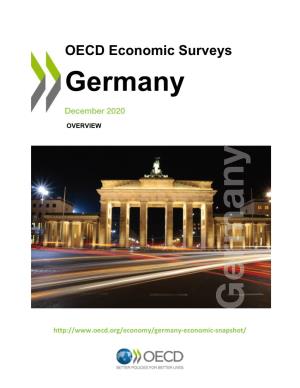 Oecd Economic Surveys: Germany 2020 © Oecd 2020 4 
