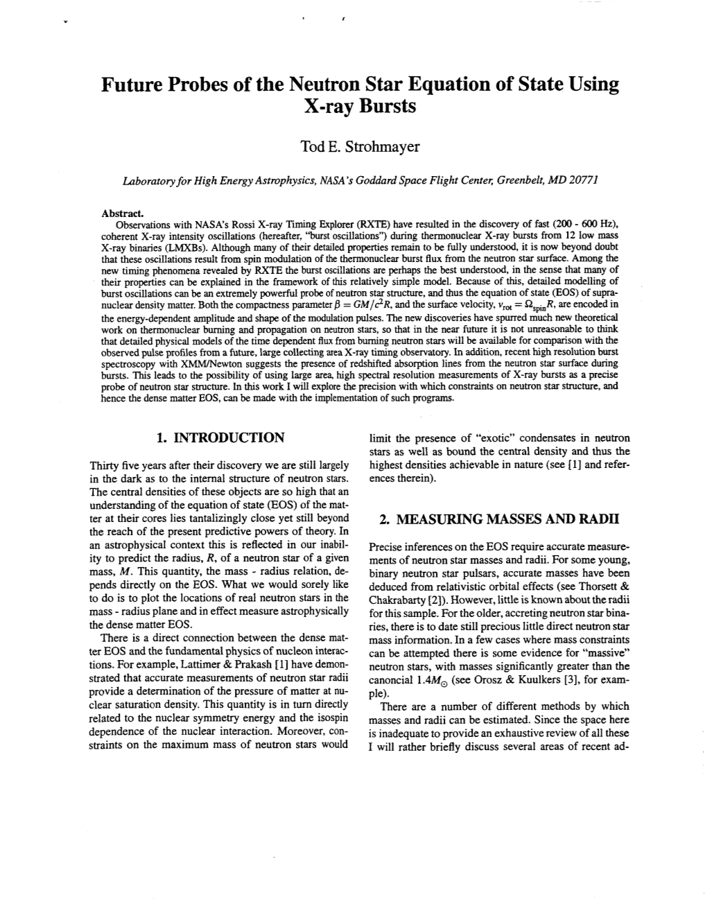 Future Probes of the Neutron Star Equation of State Using X-Ray Bursts