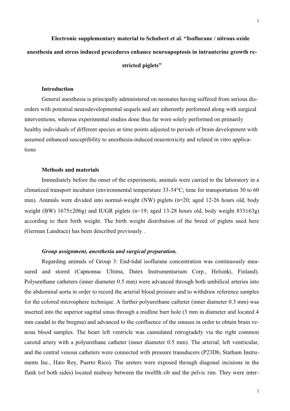 Regional Distribution of Cerebral Blood Volume and Cerebral Blood Flow in Newborn Piglets