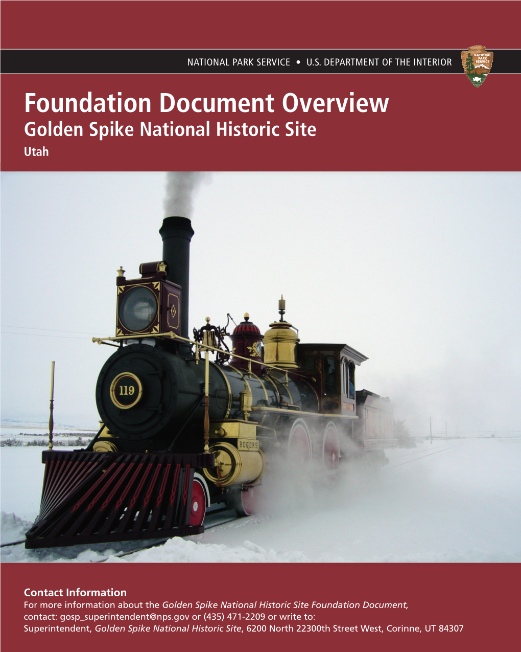 Golden Spike National Historic Site Foundation Document Overview