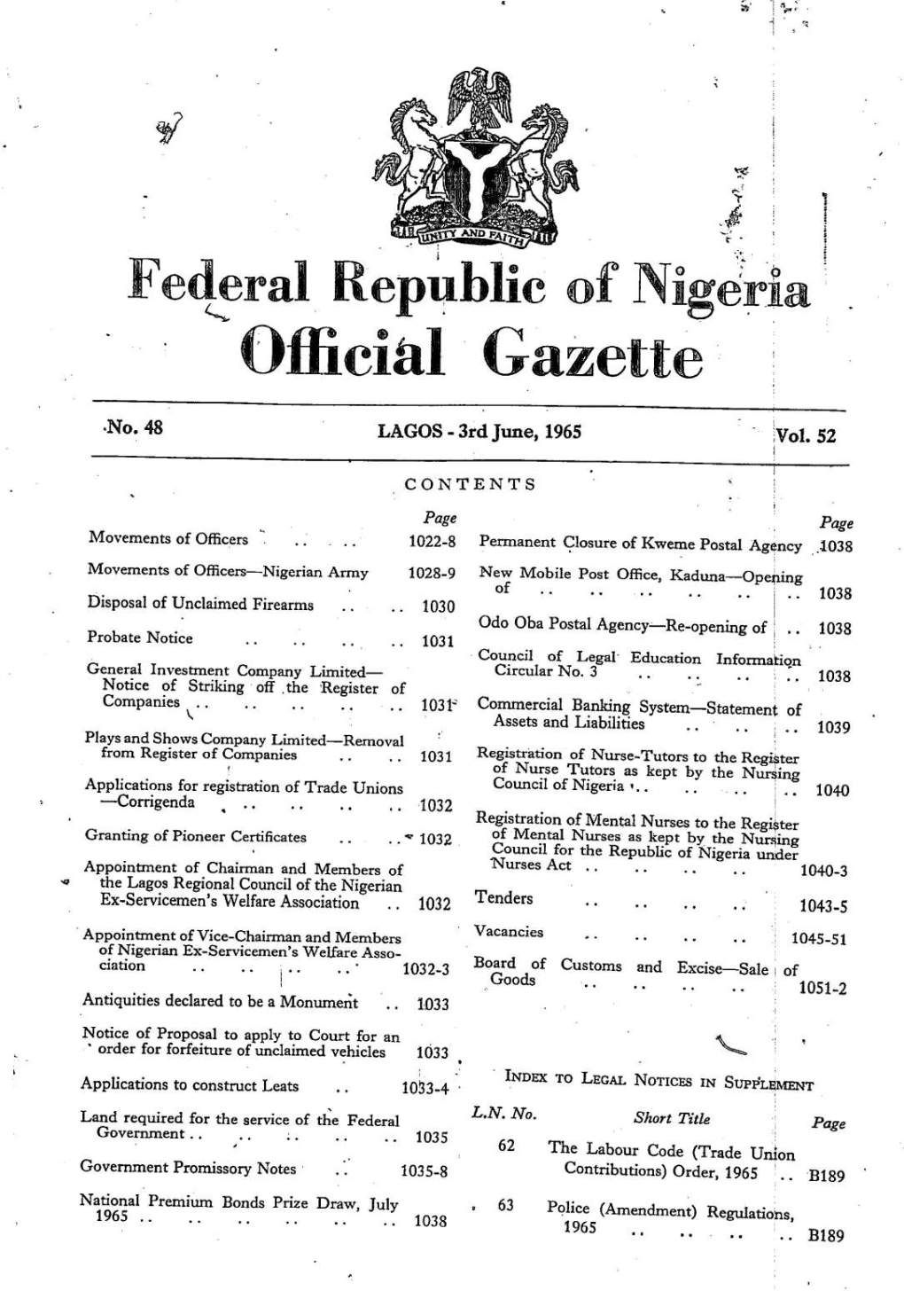 Federal Republic Ofnigeria