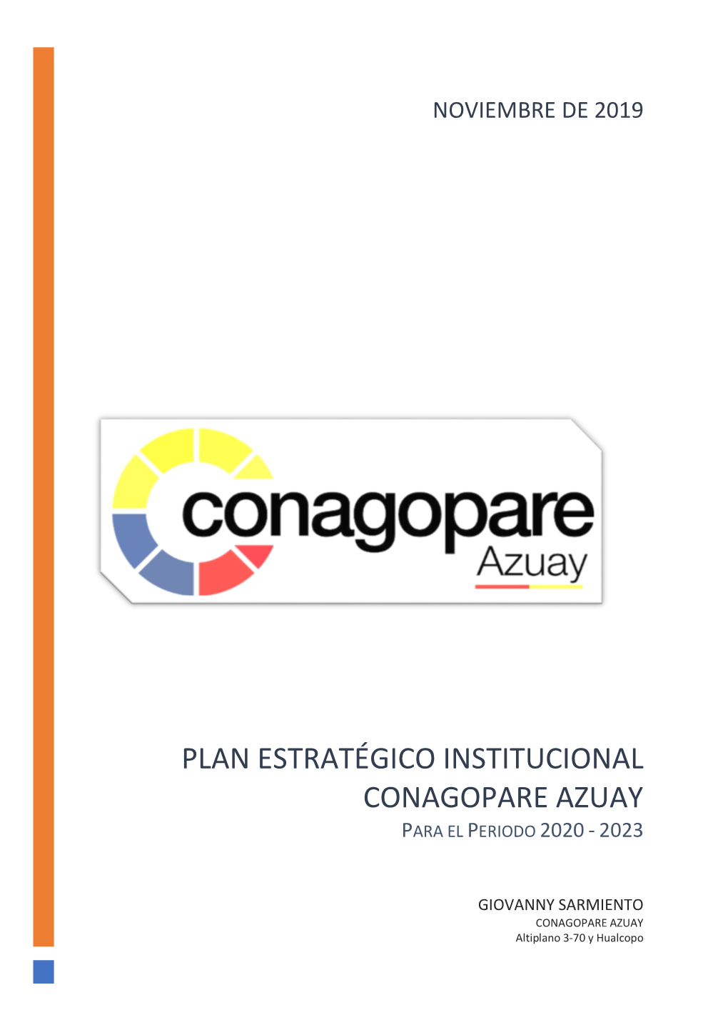 Plan Estratégico Institucional 2020 – 2023