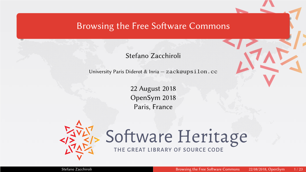 Browsing the Free Software Commons