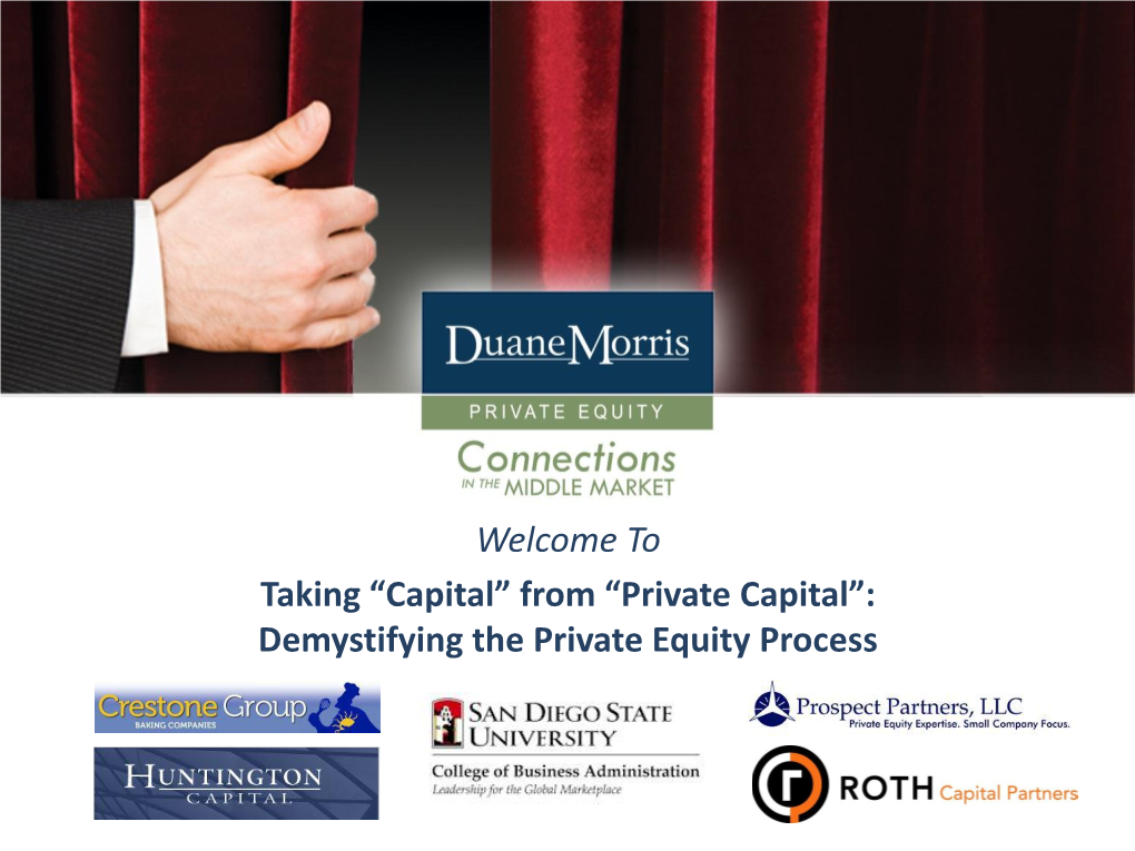 Demystifying the Private Equity Process