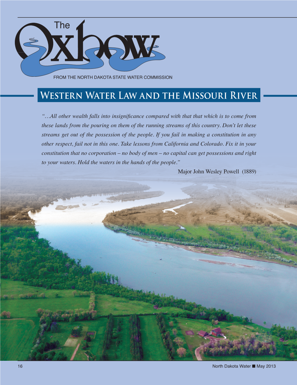 The Western Water Law and the Missouri River