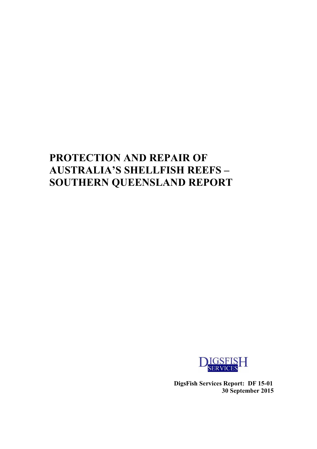 NESP Project Southern Queensland Report Digsfish