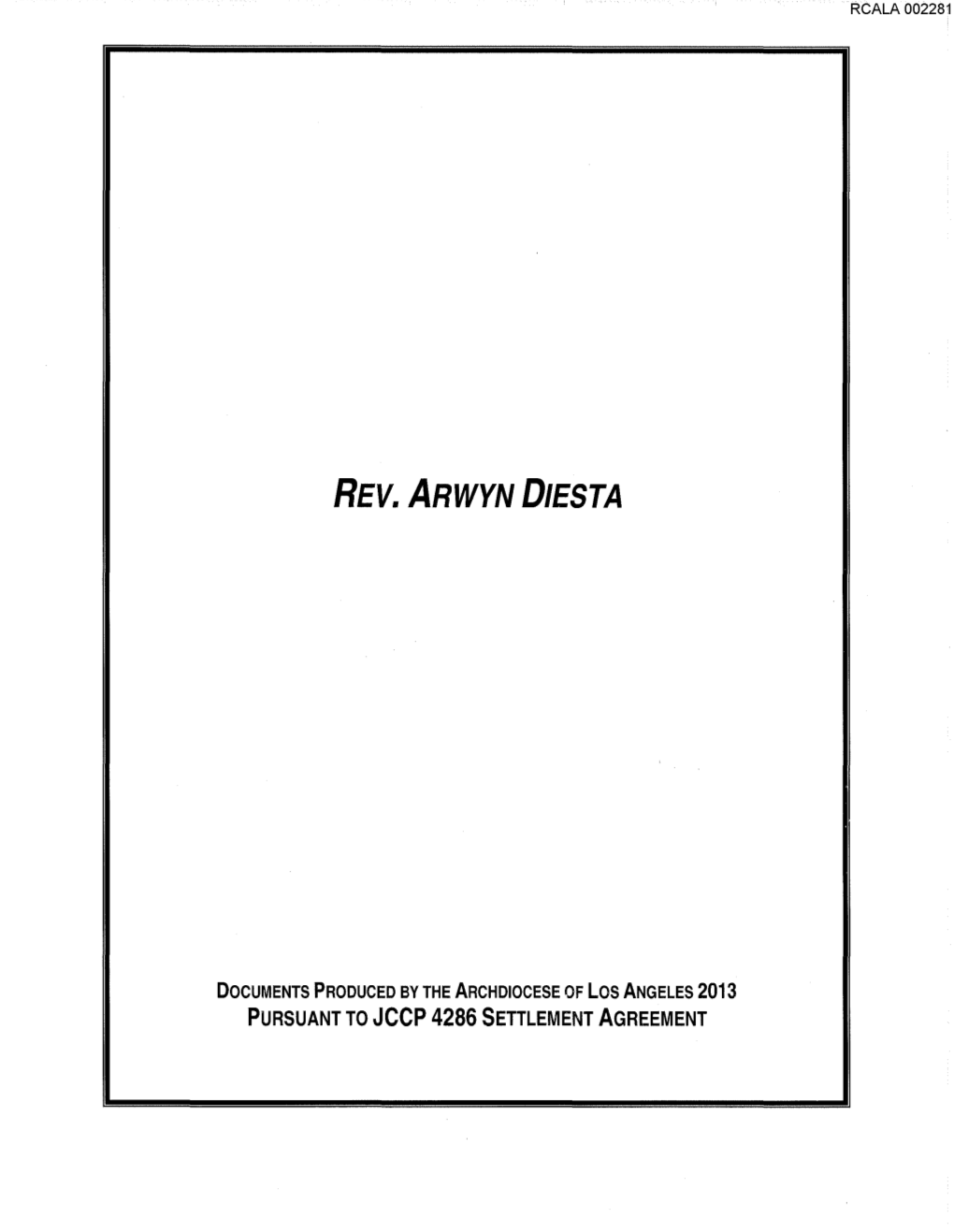 Rev. Arwyn Diesta