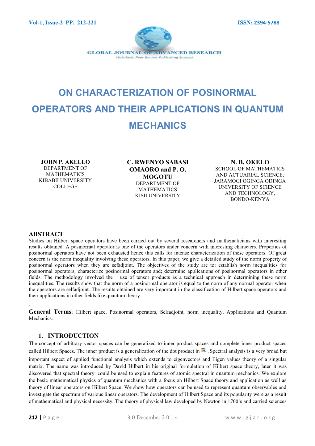 On Characterization of Posinormal Operators and Their Applications in Quantum Mechanics