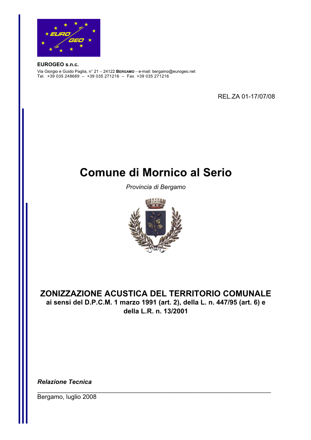 Comune Di Mornico Al Serio Provincia Di Bergamo