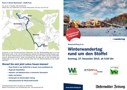 Winterwandertag Rund Um Den Stöffel