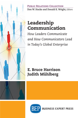 Leadership Communication P  R C EXPERT PRESS How Leaders Communicate and How Don W