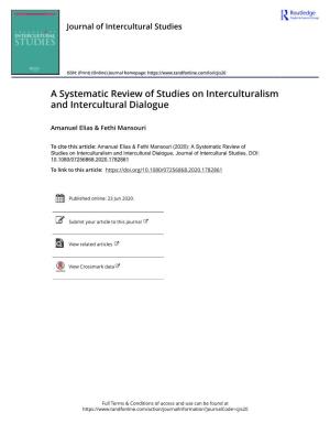 A Systematic Review of Studies on Interculturalism and Intercultural Dialogue