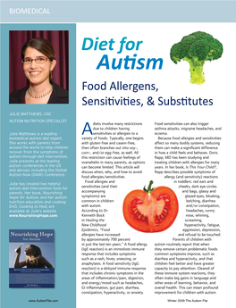 Food Allergens, Sensitivities, & Substitutes
