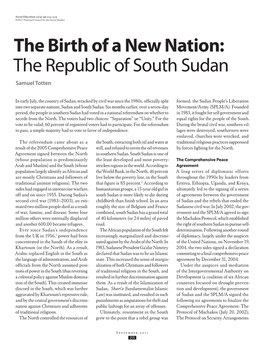 The Republic of South Sudan Samuel Totten