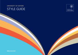 University of Oxford Style Guide