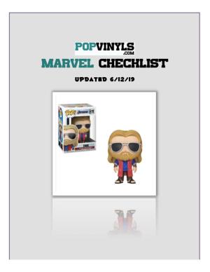 Marvel Checklist