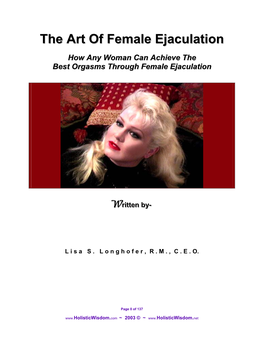 The Art of Female Ejaculation