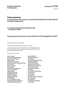 Änderungsantrag Der Abgeordneten Peter Conradi, Franziska Eichstädt-Bohlig, Klaus-Jürgen Warnick Und Weiterer Abgeordneter