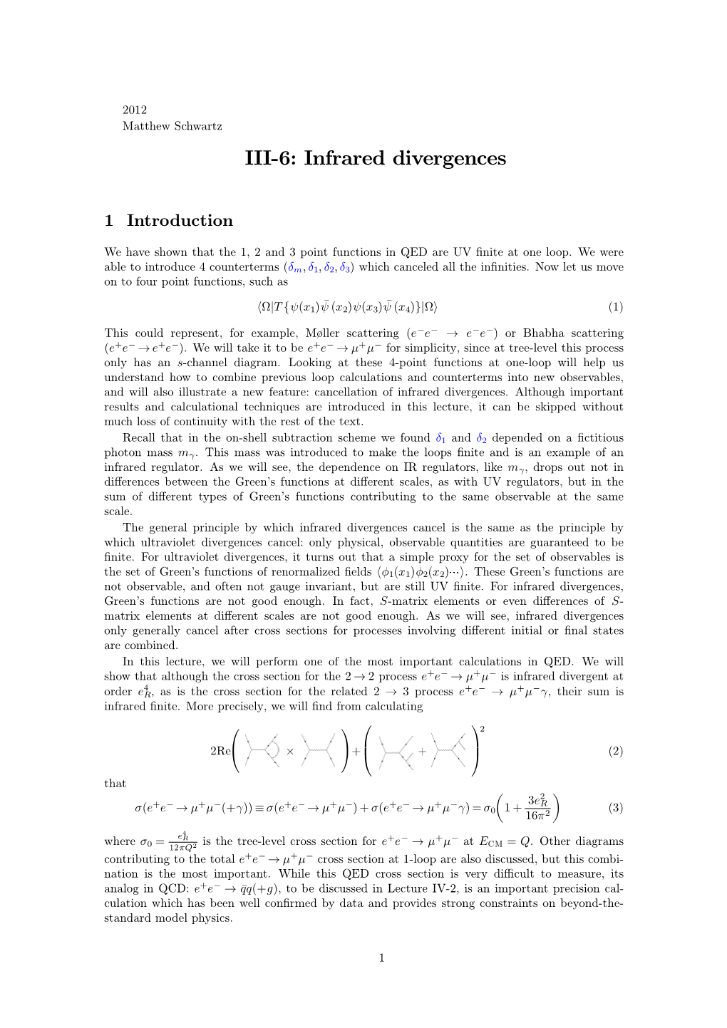 Infrared Divergences