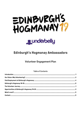 Edinburgh's Hogmanay Ambassadors