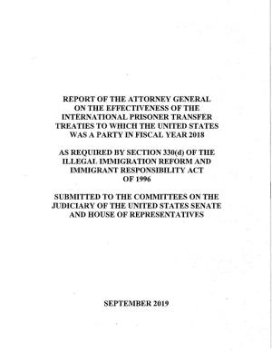 Report of the Attorney General on The