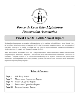Ponce De Leon Inlet Lighthouse Preservation Association