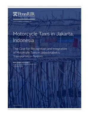 Motorcycle Taxis in Jakarta, Indonesia